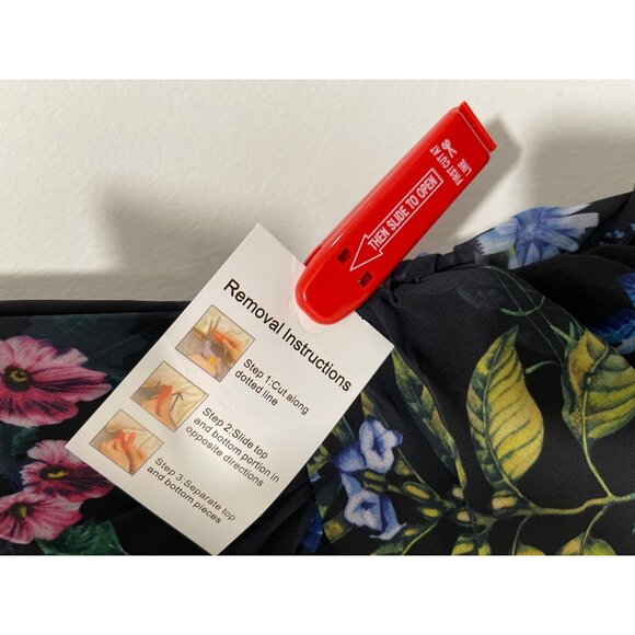 Mac Duggal 55668 Black Floral One Shoulder Cut Out Maxi Dress Formal NWT Sz 0 - Picture 9 of 10